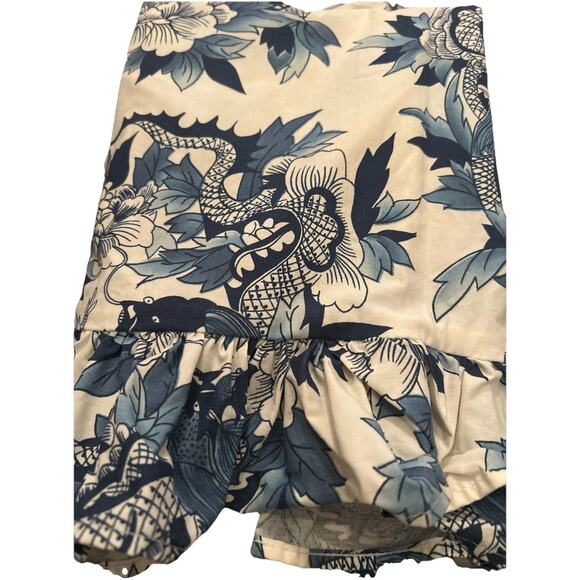 Ralph Lauren Nanking Porcelain Dragon Blue/White Ruffled Standard‎ Sham - Picture 6 of 7